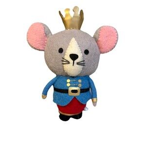Rat King Mouse Doll Plush Nutcracker Christmas Decor Heavy Weight Wool?